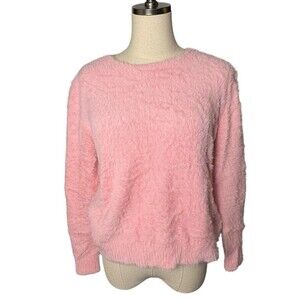 VICI Pink Fuzzy Cozy Sweater M Balletcore Soft Feminine